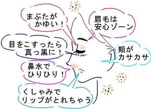 花粉症とメイク